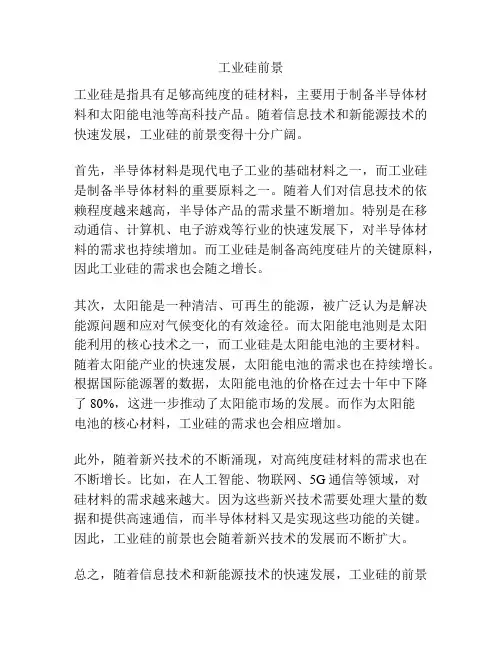 工业硅前景