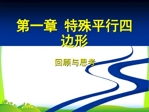 新北师大版九年级数学上册《特殊平行四边形》精品课件
