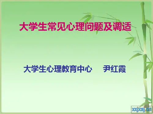 大学生常见心理问题与调适