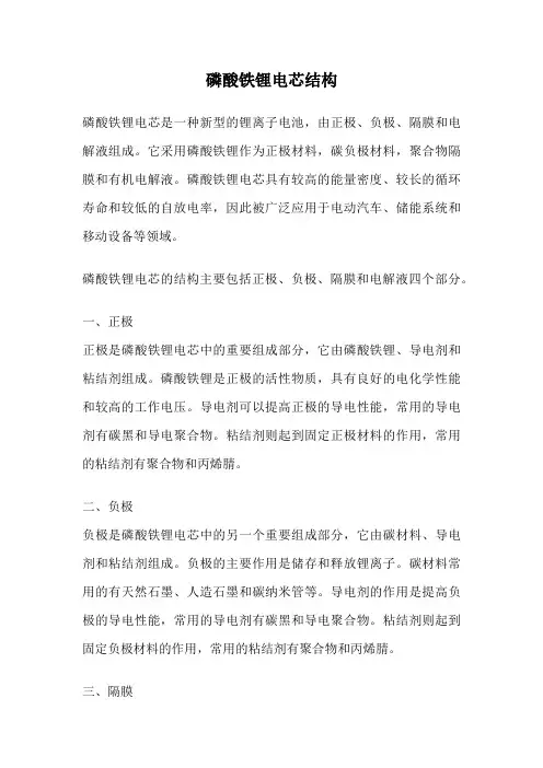 磷酸铁锂电芯结构