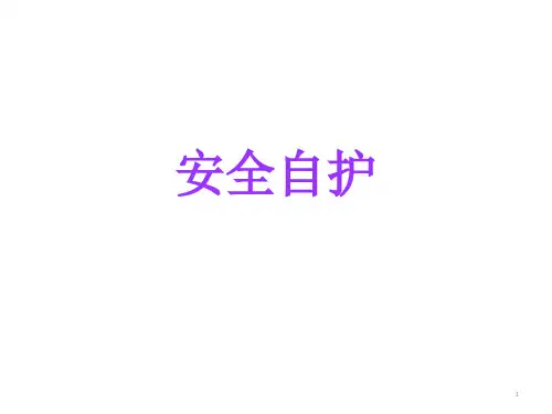 五年级安全主题班会课件-安全自护