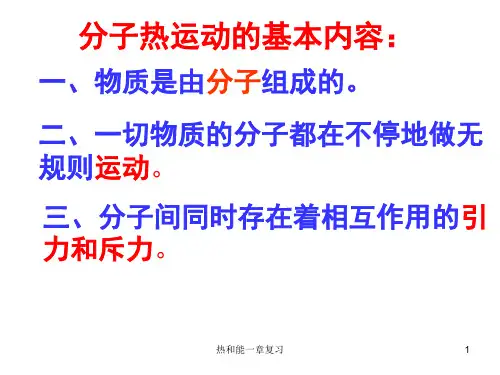 热和能一章复习 ppt课件