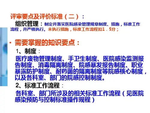 医院感染应知应会知识要点PPT课件