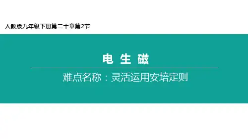 人教版物理九年级全一册教学课件20.2 电生磁