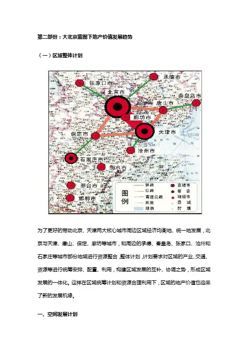 北京一轴三带固安廊坊三大点