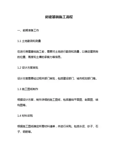 房建基础施工流程