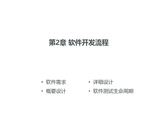 软件开发流程