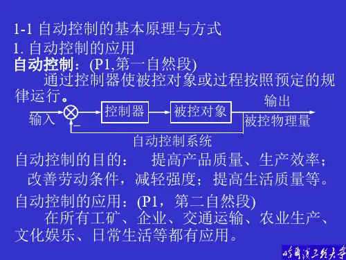1-1自动控制的基本原理与方式