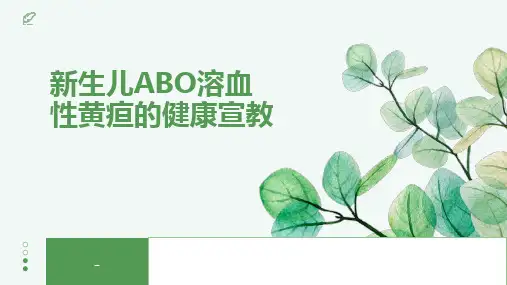 新生儿ABO溶血性黄疸的健康宣教