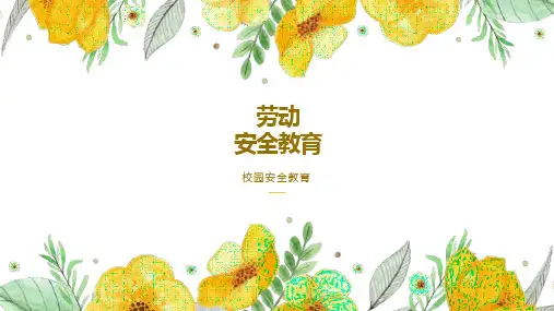 《劳动安全教育》(课件)-小学生校园安全主题班会通用版
