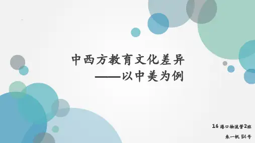 中西方教育文化差异PPT课件