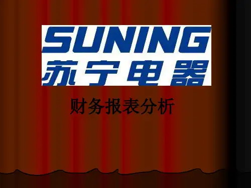 苏宁电器财务报表分析