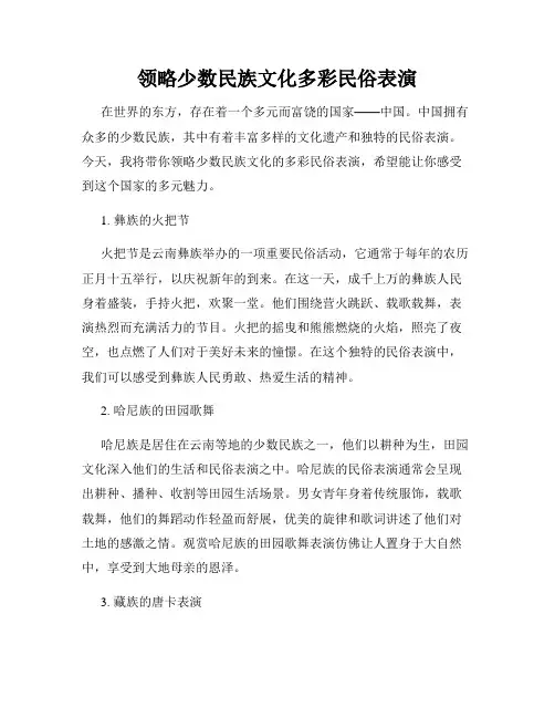 领略少数民族文化多彩民俗表演