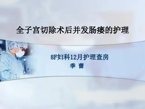 肠瘘护理查房 PPT课件