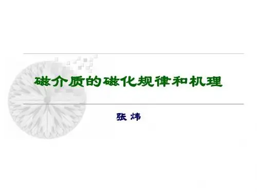 磁介质的磁化规律和机理-PPT精品文档