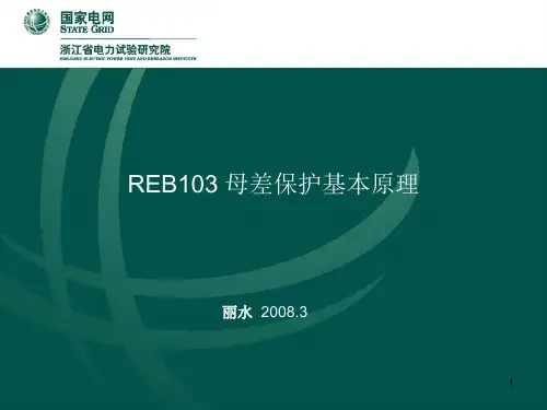 REB103 母差保护基本原理