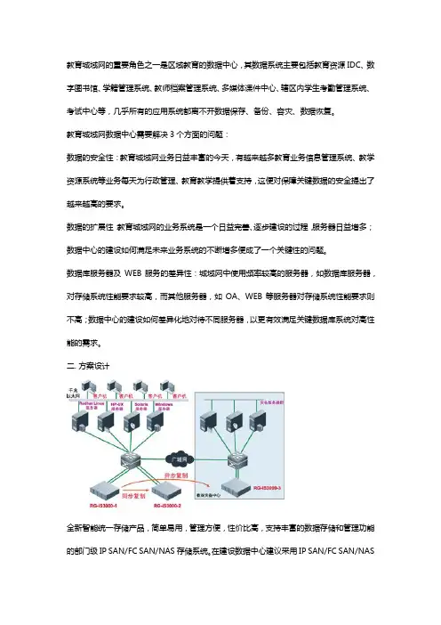 第四代教育城域网解决方案——数据中心