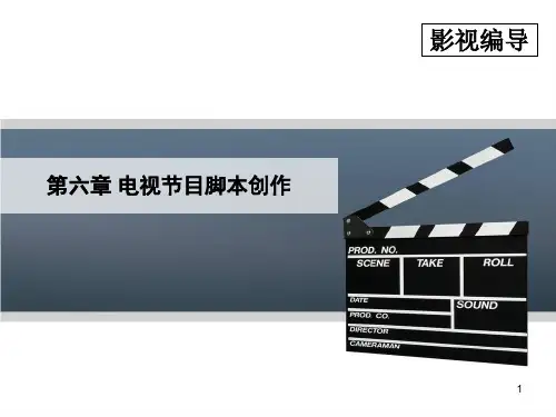 第6章-电视节目脚本创作-1