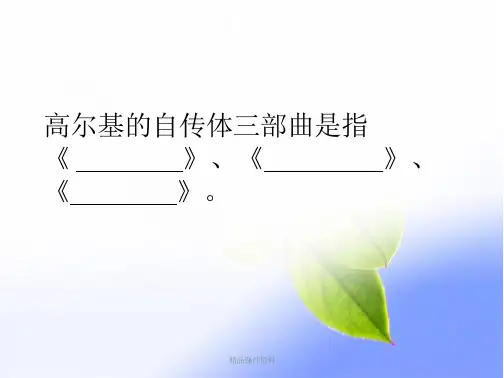小升初语文中外名著阅读知识专项复习题1