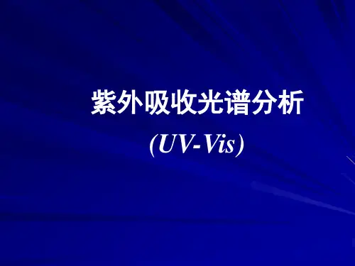 UVVis紫外吸收光谱分析剖析
