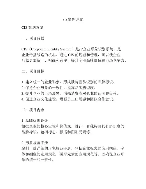cis策划方案