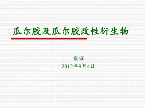 瓜尔胶及瓜尔胶改性衍生物