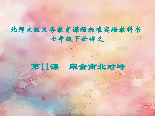 北师大版宋金南北对峙PPT精品课件