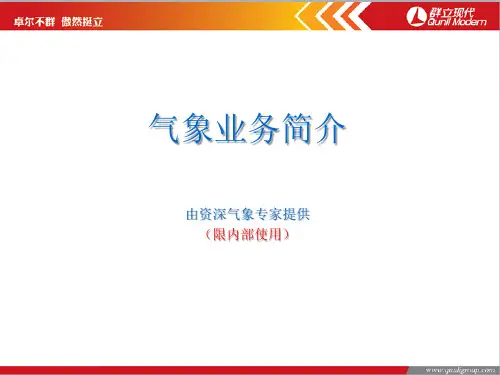 气象行业内参-气象业务简介