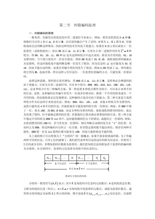 第二节 纠错编码原理