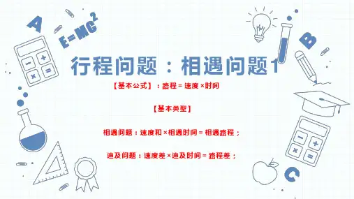 小升初数学复习课件-行程问题(相遇问题)+人教版(共32张PPT)
