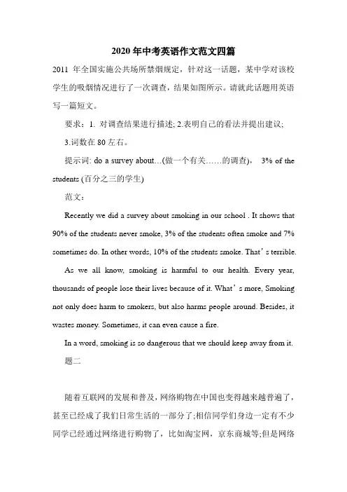 2020年中考英语作文范文四篇