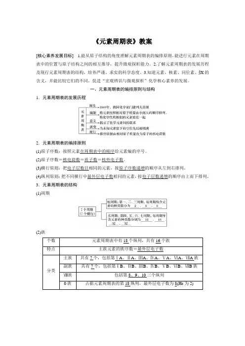 《元素周期表》教案