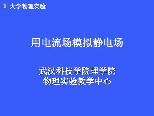 3.用电流场模拟静电场