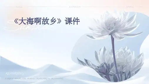 《大海啊故乡》课件
