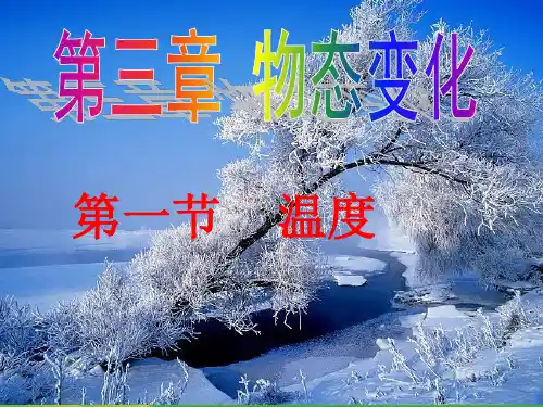 新人教版八年级物理上册3.1温度-优质课课件(共25张PPT)