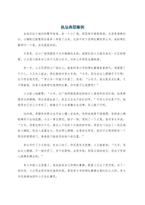 执法典型案例