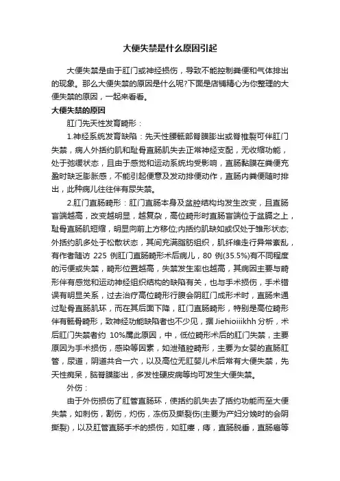 大便失禁是什么原因引起