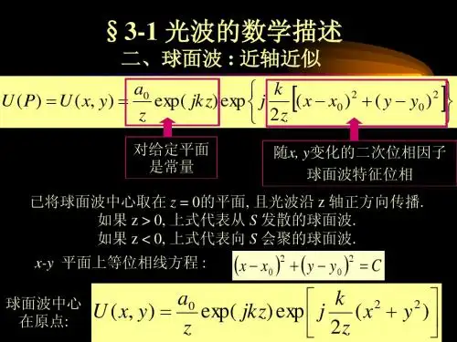 信息光学(傅里叶光学)Chap3-2