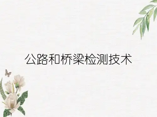 公路和桥梁检测技术