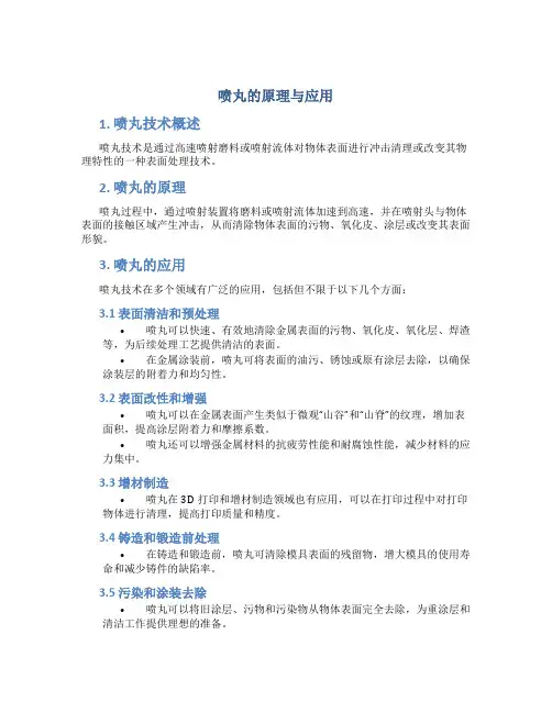 喷丸的原理与应用