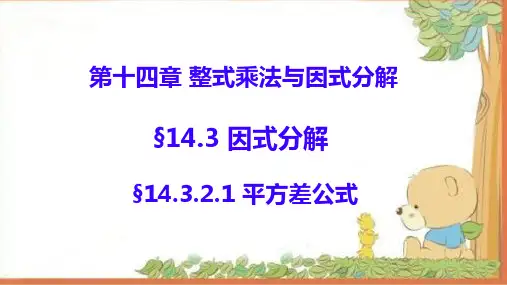 公式法平方差公式ppt课件
