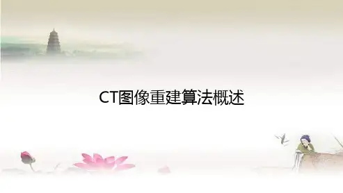 医学图像重建算法概述-PPT