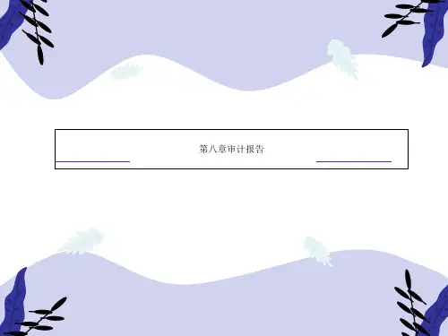 第八章审计报告
