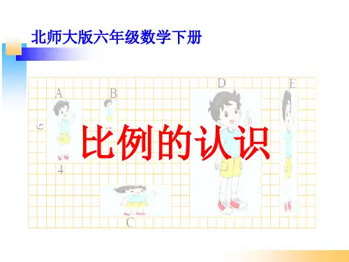 北师大版六年级数学下册《比例的认识》PPT
