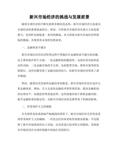 新兴市场经济的挑战与发展前景