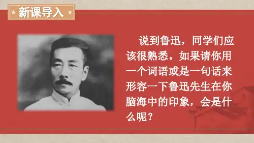《回忆鲁迅先生(节选)》ppt课件