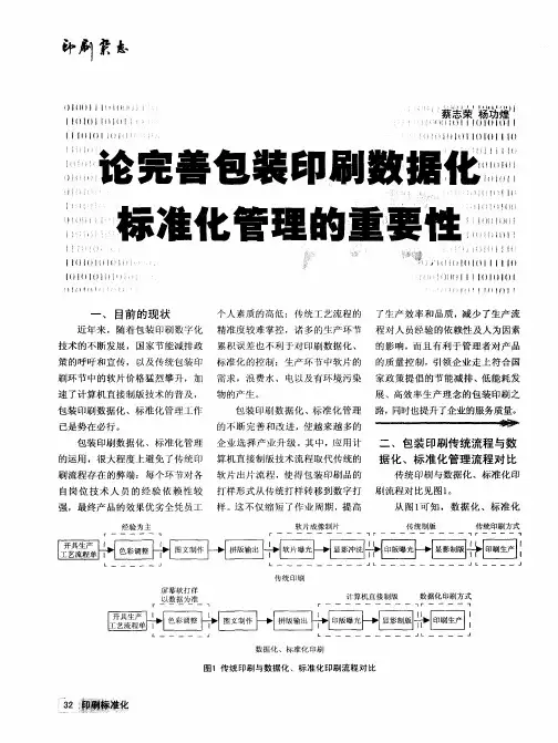 论完善包装印刷数据化标准化管理的重要性