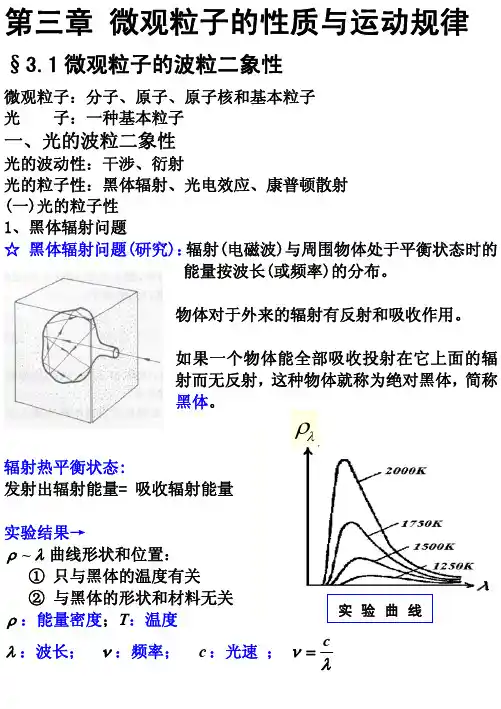 第三章 微观粒子