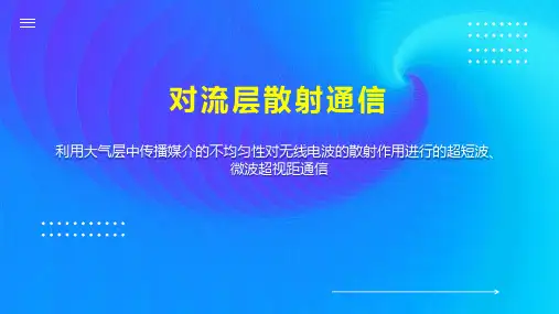 对流层散射通信