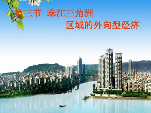 湘教版八下地理 7.3珠江三角洲区域的外向型经济 课件  (共32张PPT)